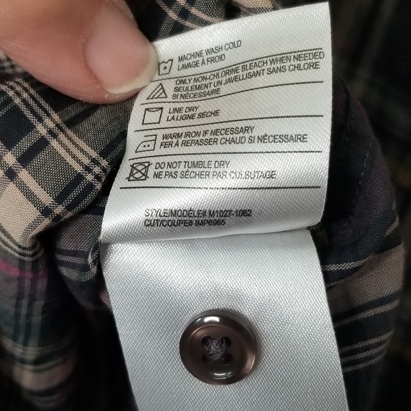 Vince plaid cotton button front shirt - Picture 8 of 10